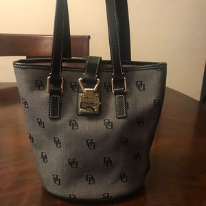 Authentic Dooney & Bourke Canvas Bucket Bag